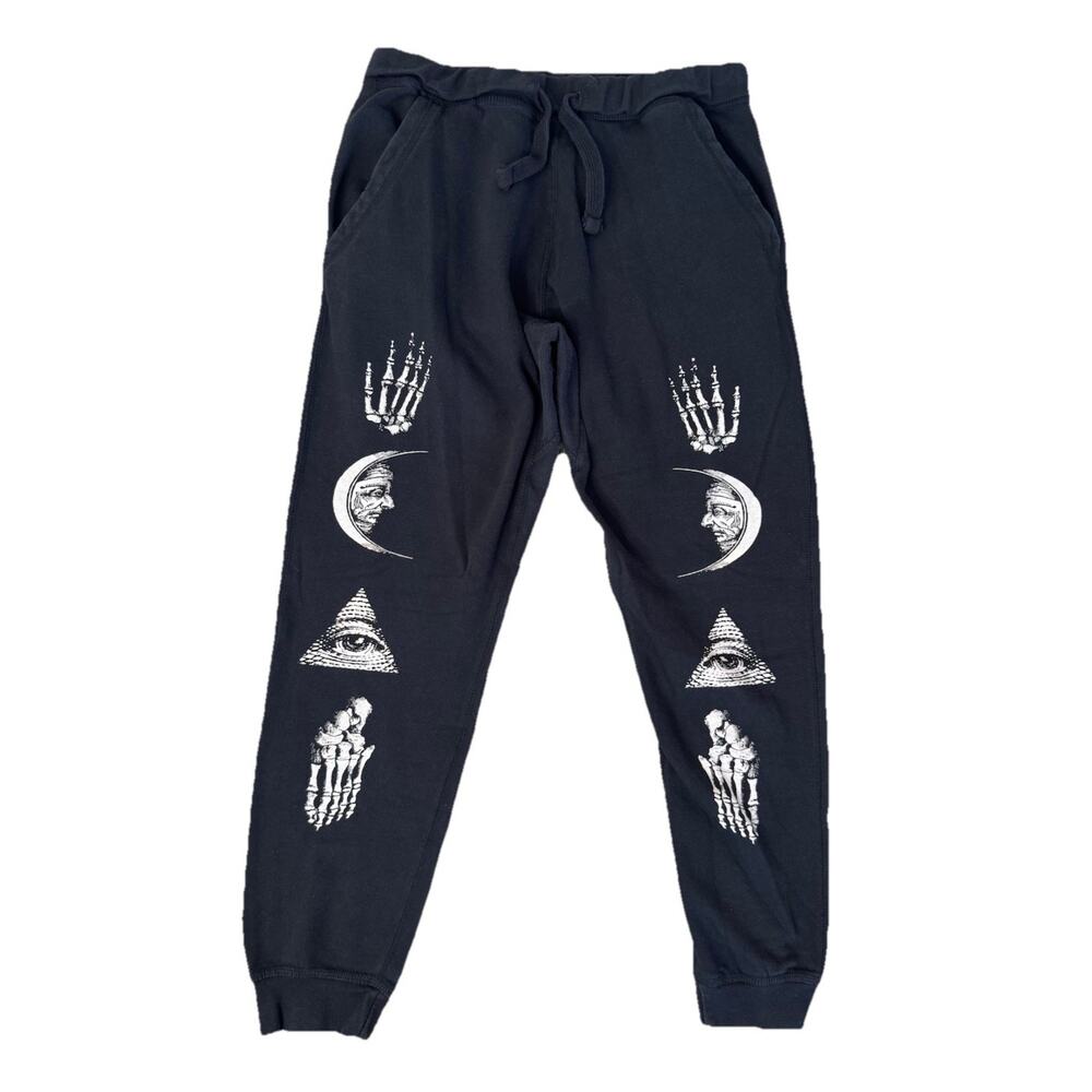 BLACKCRAFT Cult IV Graphic Sweatpants Occult Symbol Joggers Gothic Steampunk XL - Picture 2 of 7